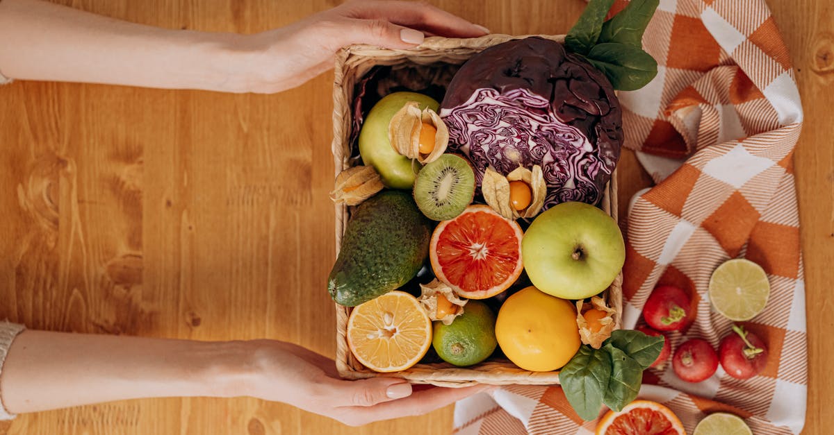 Cooking alcohol: how many calories are lost? - Person Holding A Basket Of Fruits