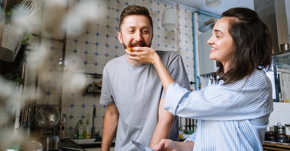 Cooking at low temperature on induction cooktop - Happy Couple Having Breakfast