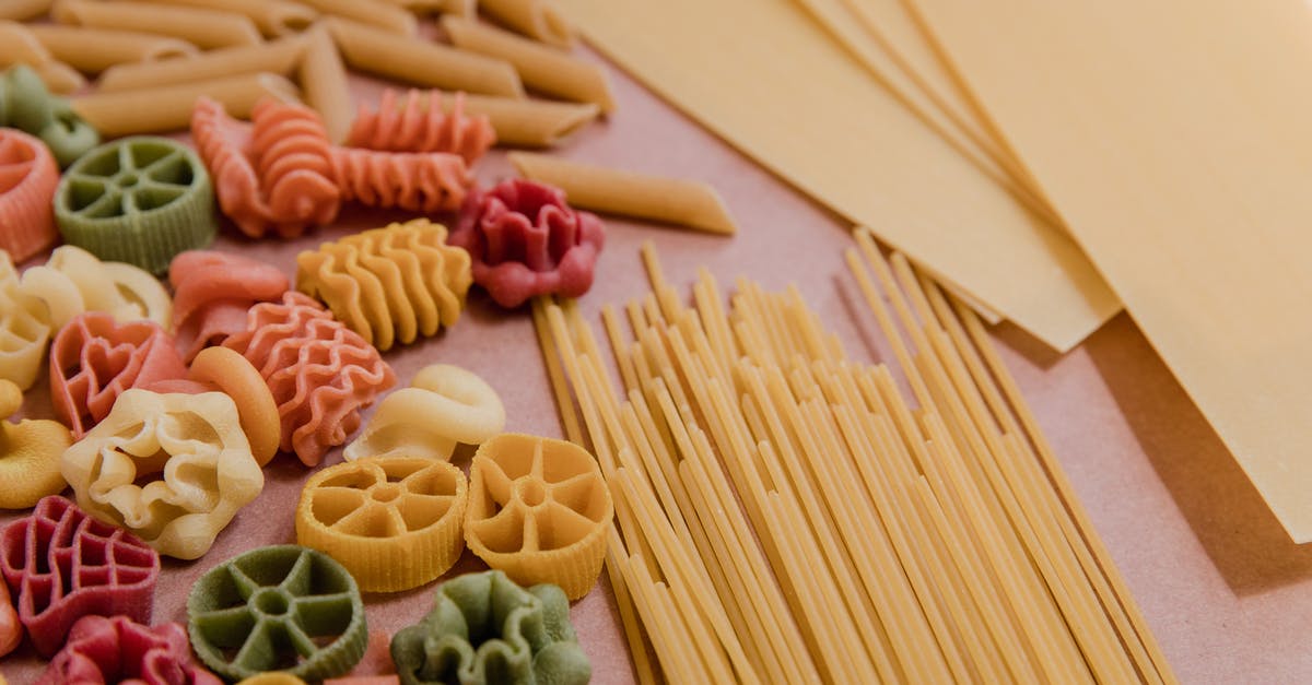 Cooking Dry noodles without them being soggy - Colorful Pasta Noodles