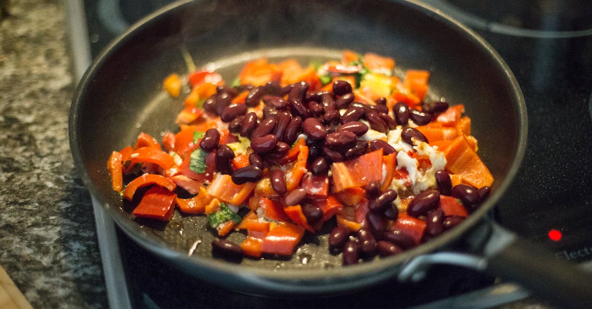 Cooking red kidney beans - Vegetable Dish on Frying Pan