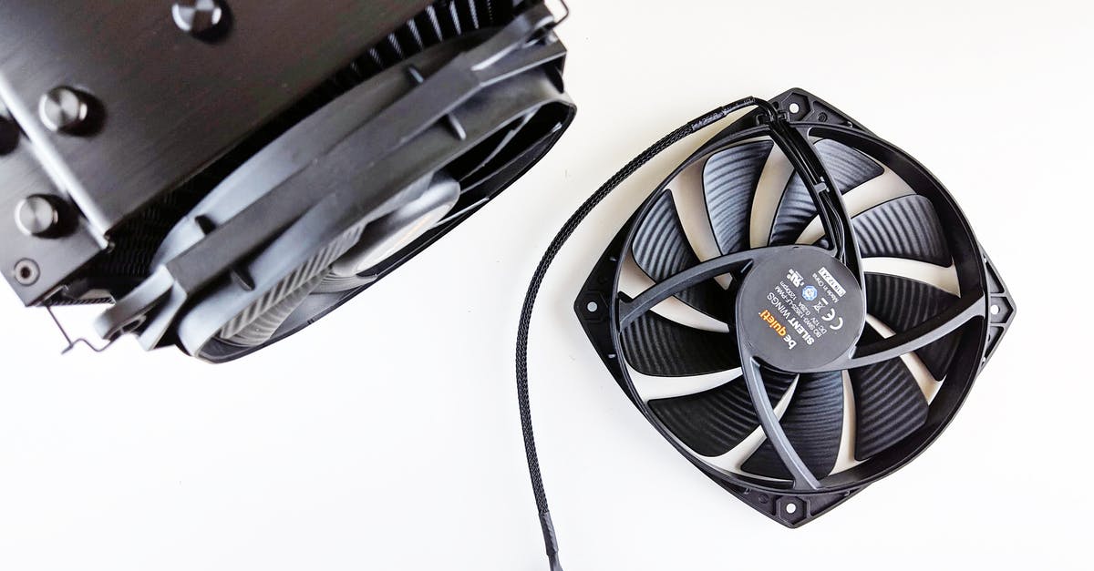 Cooler as a pantry? - Computer Fan Equipment on White Background