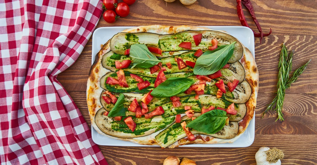 Could a non-bitter eggplant become bitter after cooking? - Pizza With Vegetables and Spices