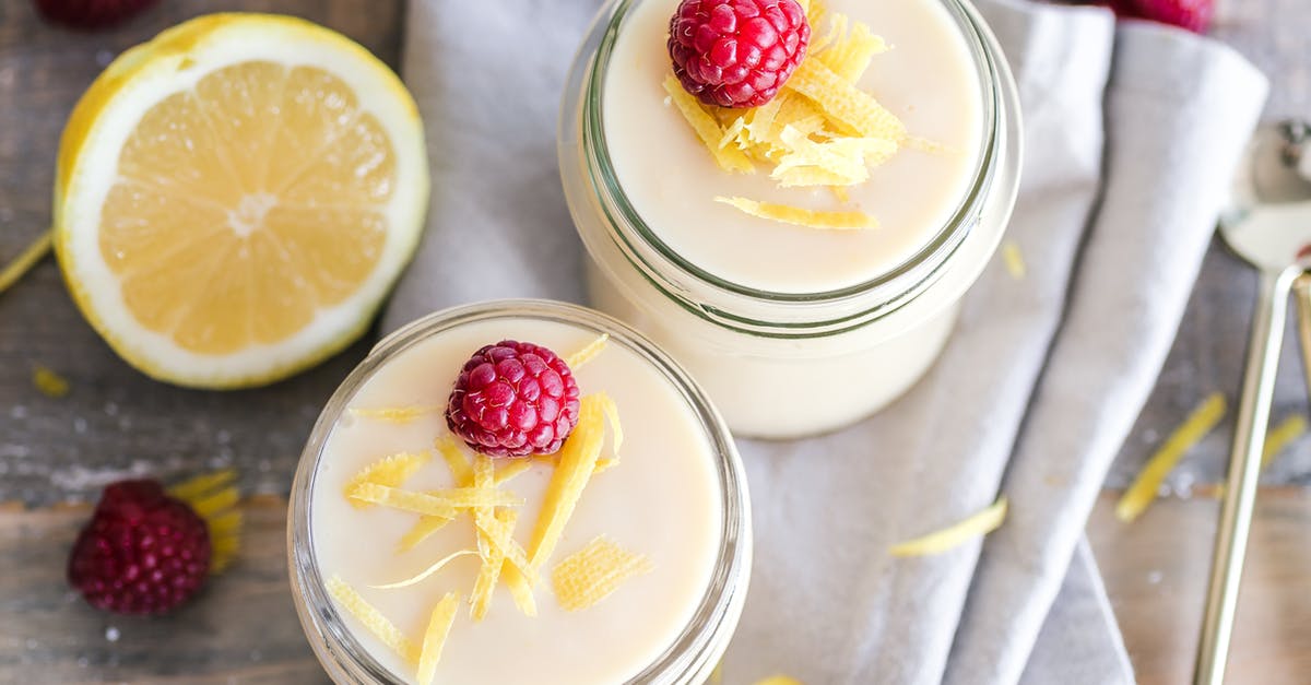 Cream or butter in a pudding - Dessert Jars