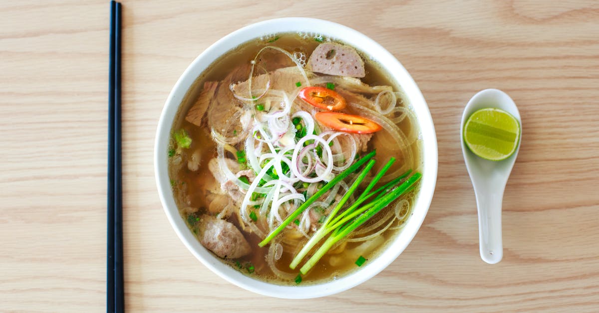 Crunchy onions in soup? - Food Photography of Ramen Noodle