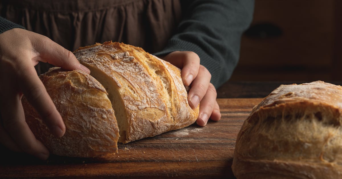 Crusty french bread - A Person Holding a Crusty Loaf of Bread 