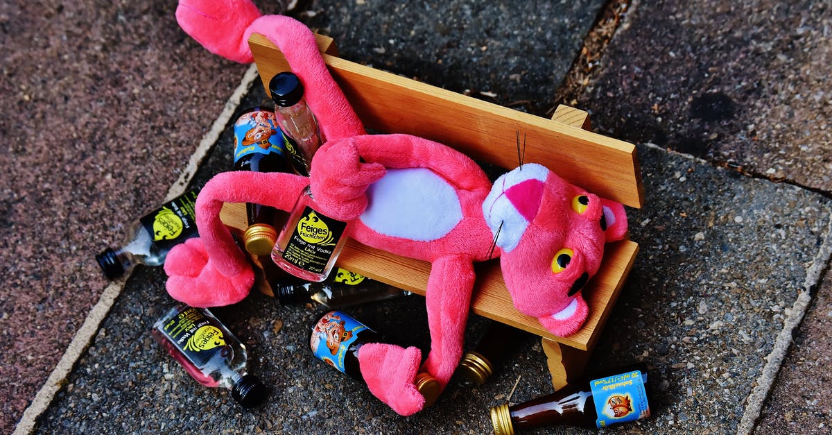 Cumin-flavored vodka - Pink Panther Plush Toy on Brown Bench Miniature