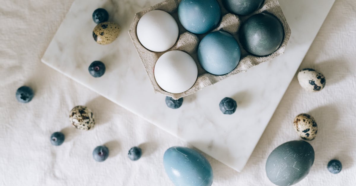 Cured Frozen Eggs - Blue Colored Eggs 