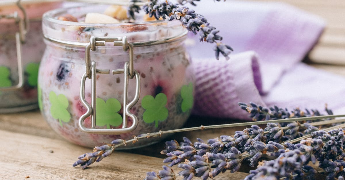 Custard vs raw eggs in ice cream - Clear Glass Container on White Textile