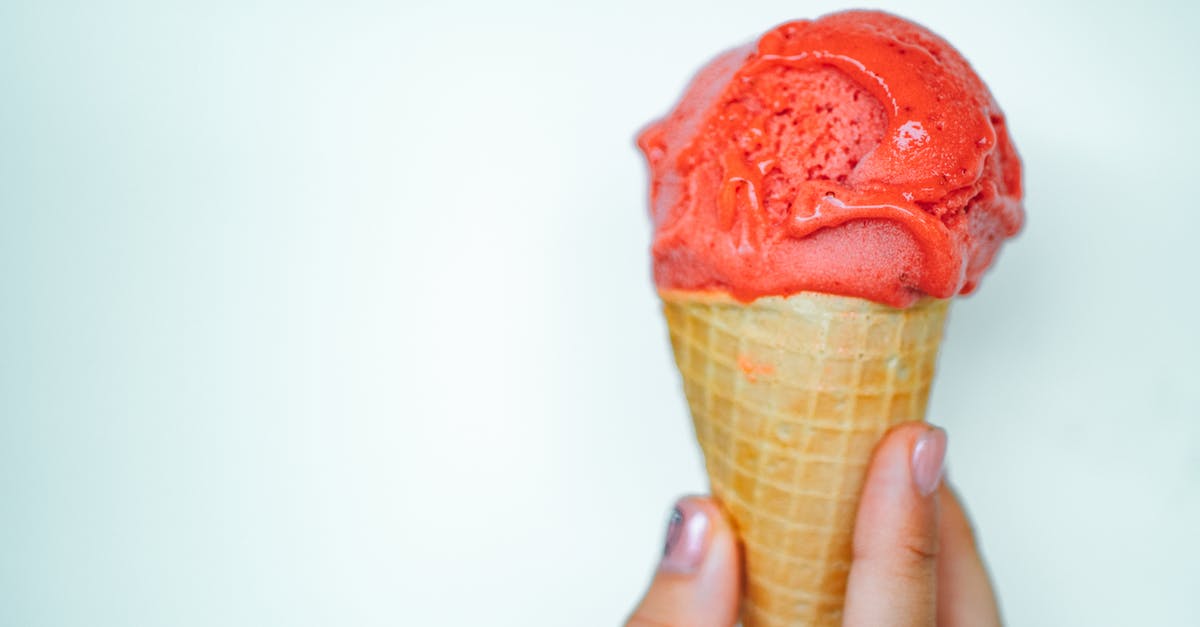 Dairy-free bechamel? - Person Holding Ice Cream Cone With Strawberry Ice Cream