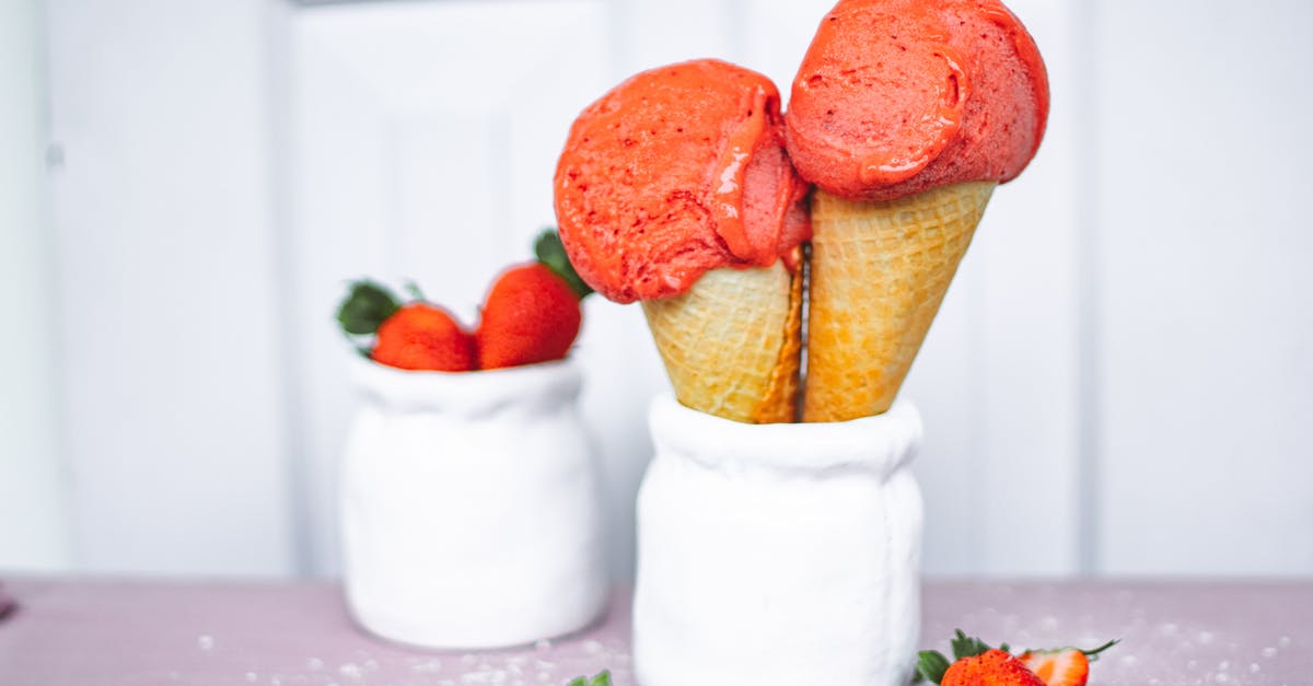 Dairy-free bechamel? - Red Strawberry Ice Cream on White Ice Cream Cone