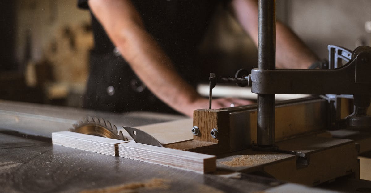 Damaged knife blade repair - Crop joiner with metal table saw