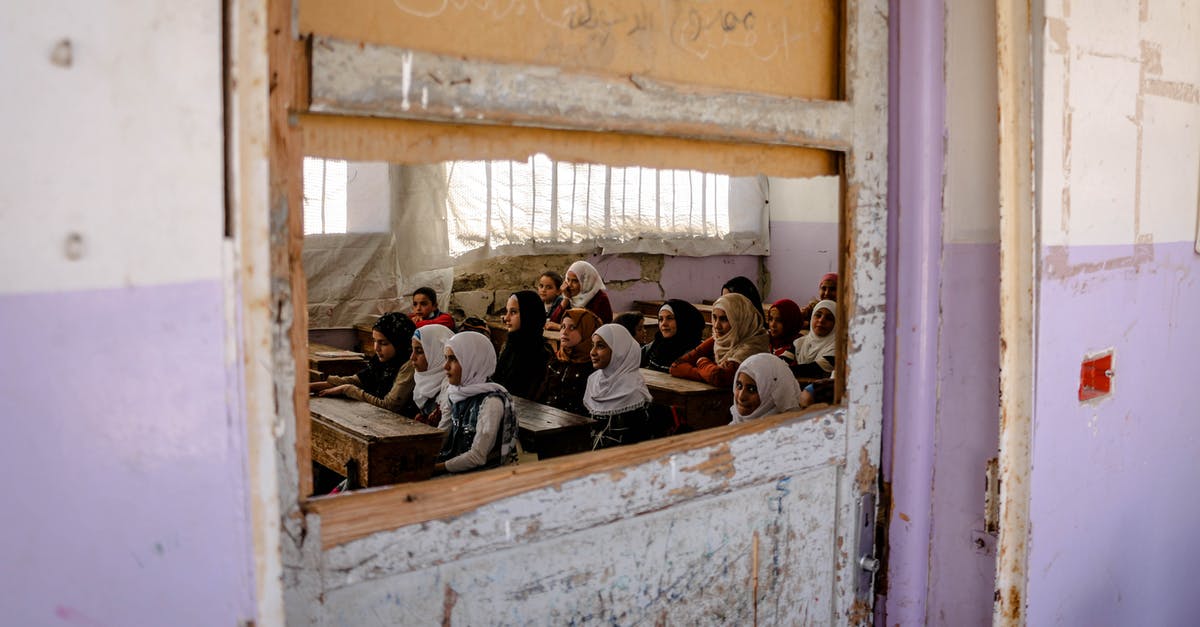 damaged microwave door - View on Girls in Class through Hole in Doors