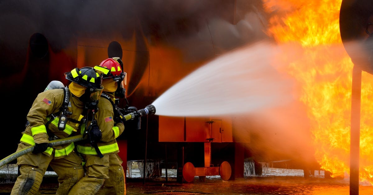 Dangerous simmering - exploding liquid? (cheesemaking) - Firemen Blowing Water on Fire