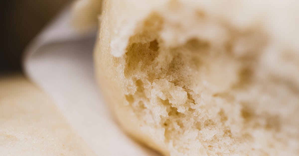 defrosting homemade frozen bread - White Bread on White Paper