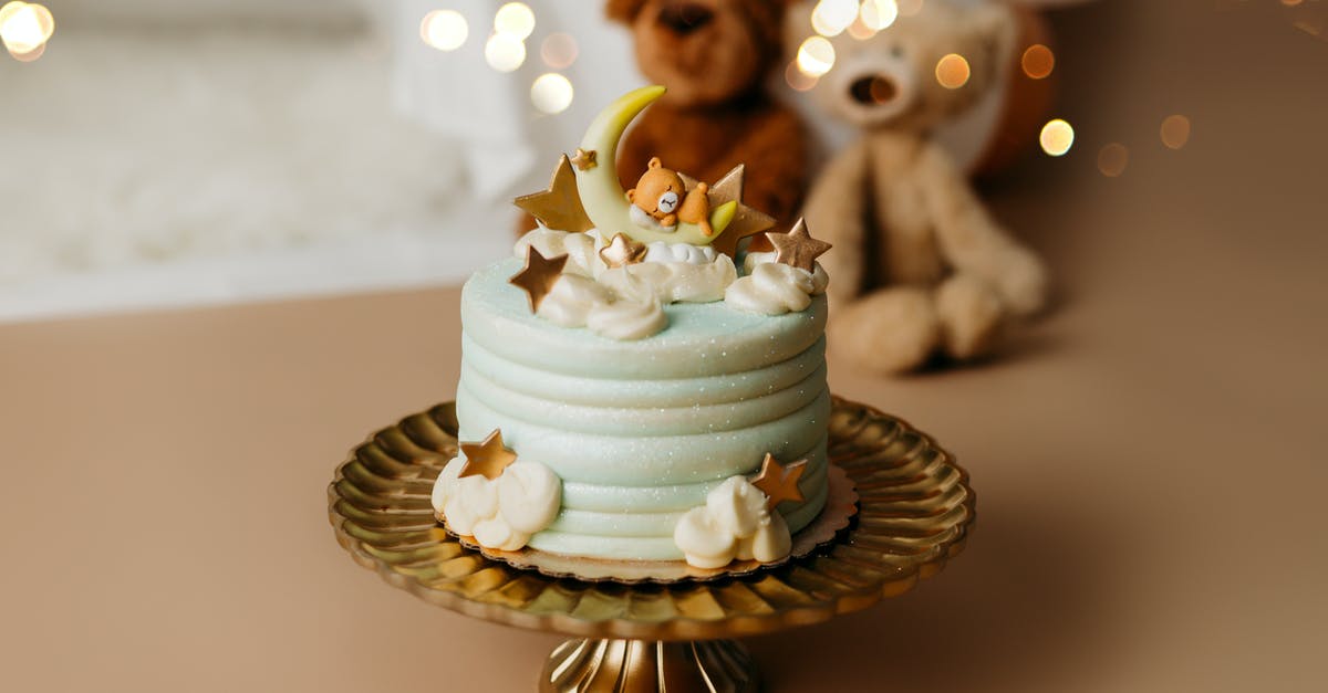 Dehydrating cake? - Teddy Bear Cake