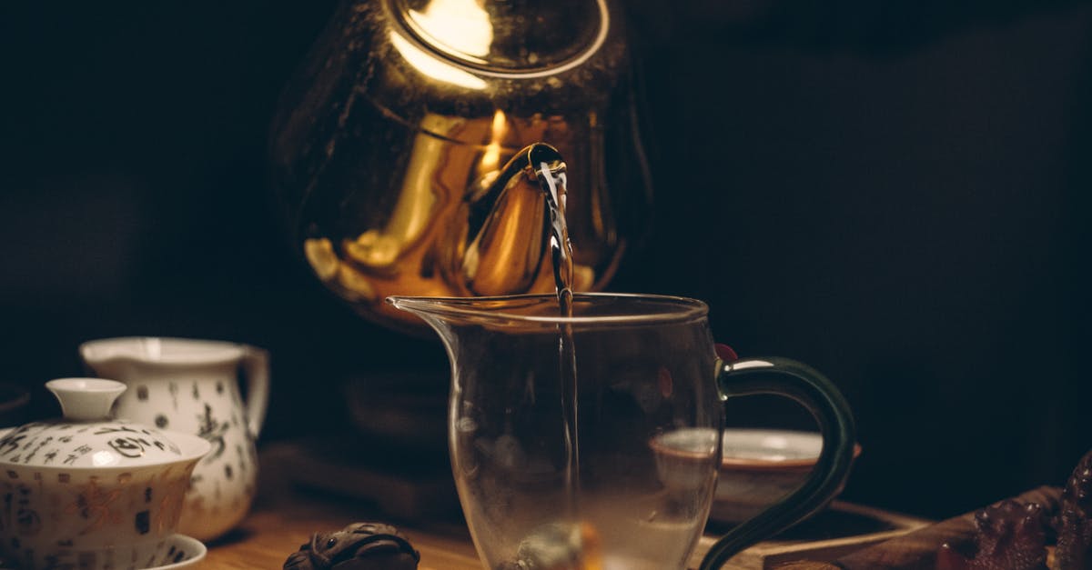 Discoloration in tea kettle - Gold Steel Kettle Beside Clear Glass Pitcher