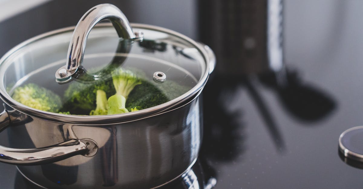 Discolouration when boiling green vegetables with lid on - Broccoli in Stainless Steel Cooking Pot