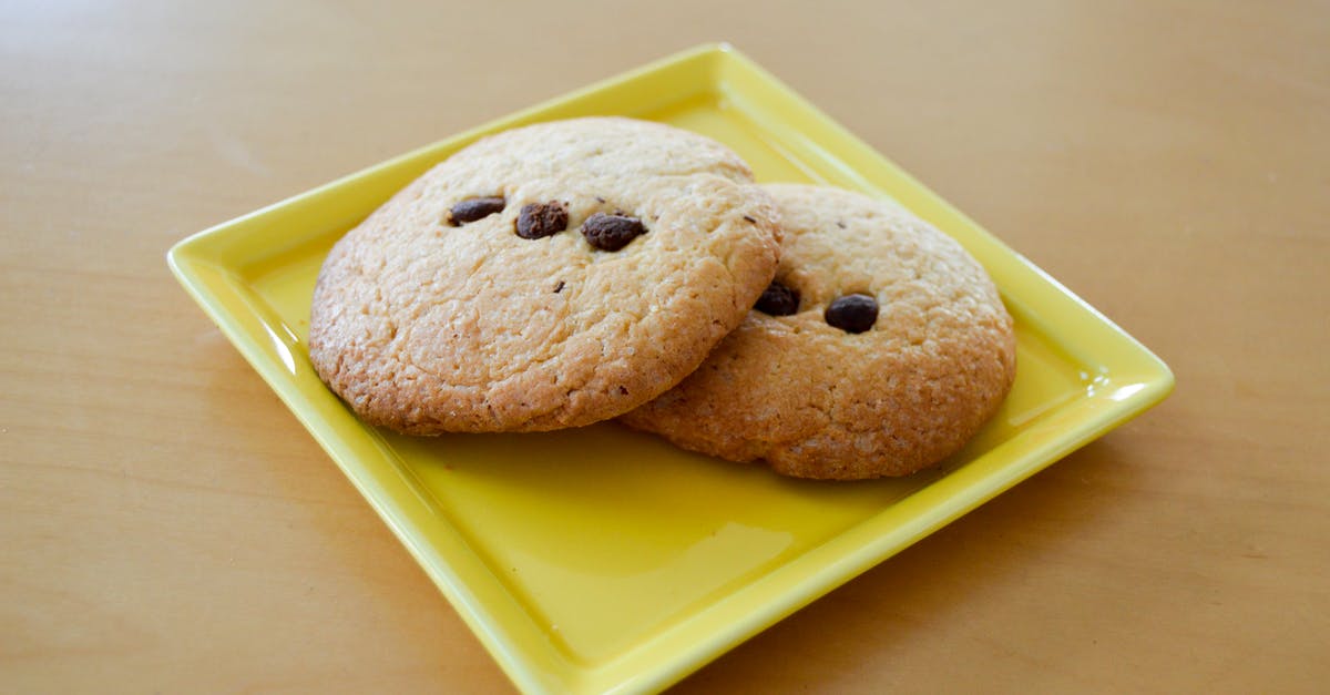 Discoloured white chocolate chips - Two Chocolate Chip Cookies