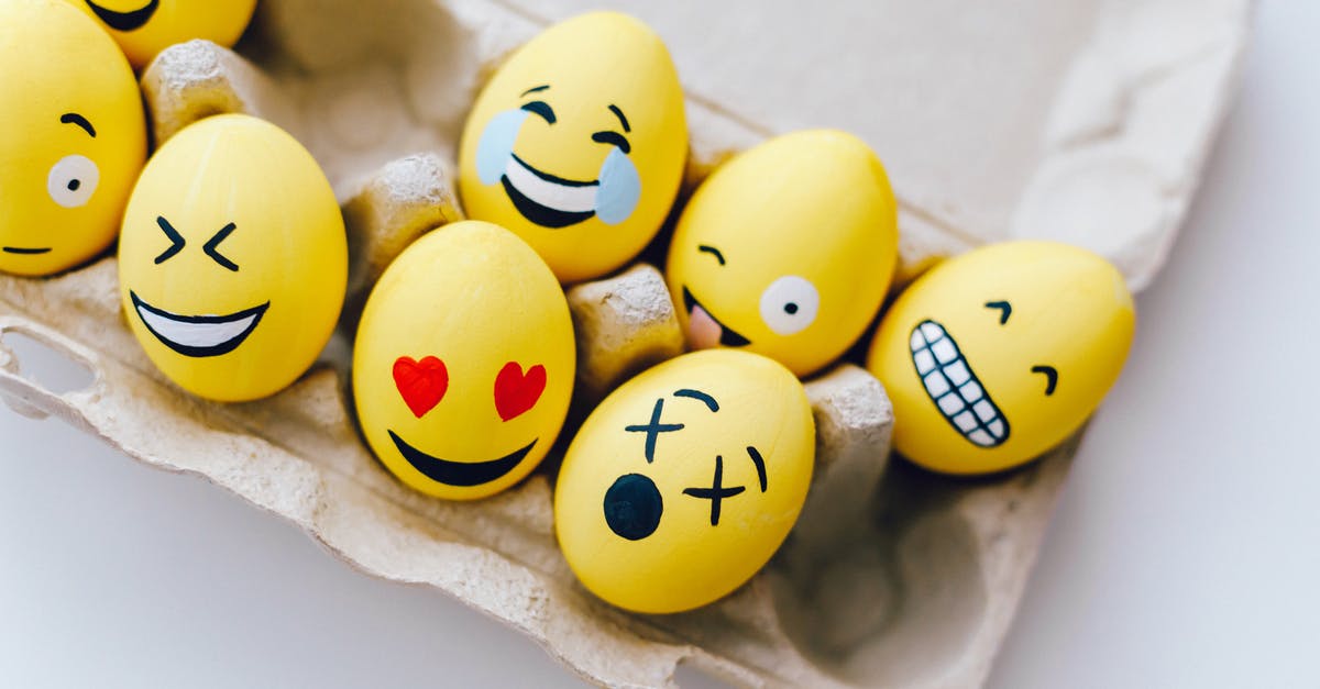 DIY Masa Harina - Yellow Painted Eggs With Various Facial Expressions