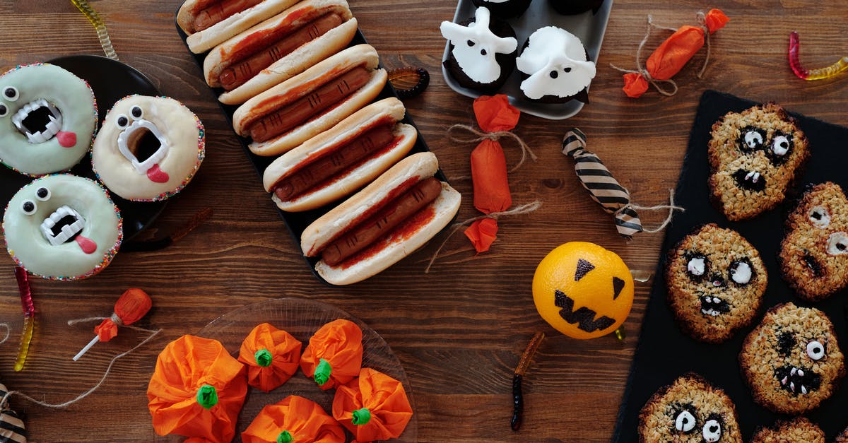 DIY Pot Noodle safe ingredients - Variety Of Halloween Food On Table