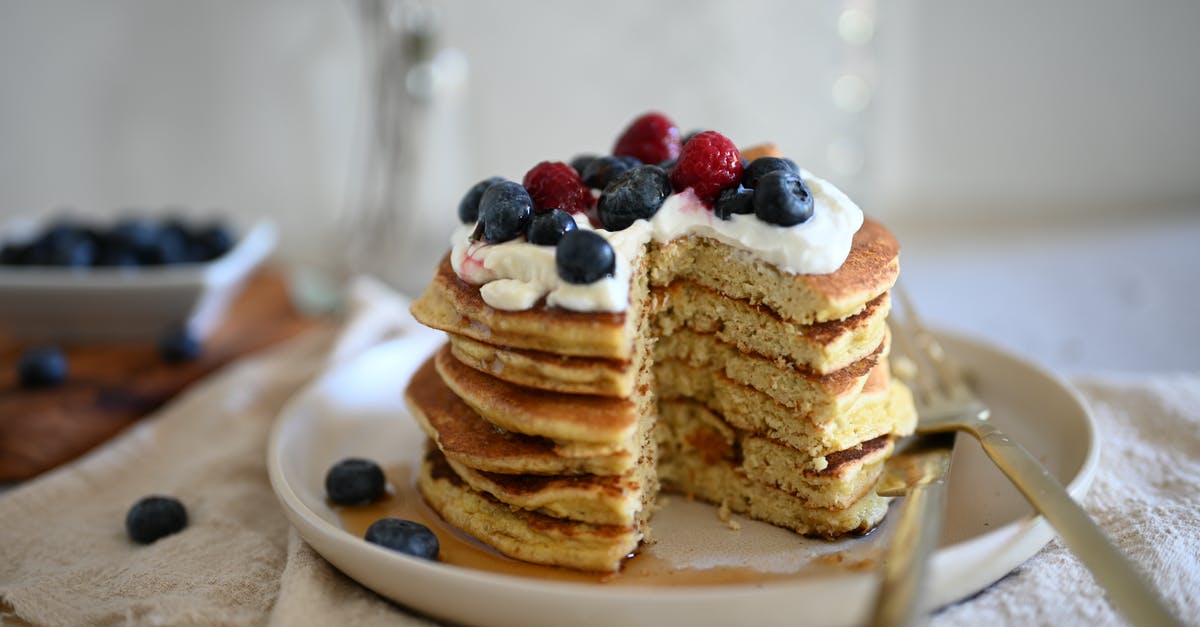 Do blueberries affect gelatin's ability to set? - Pancakes with Whipped Cream and Berries 