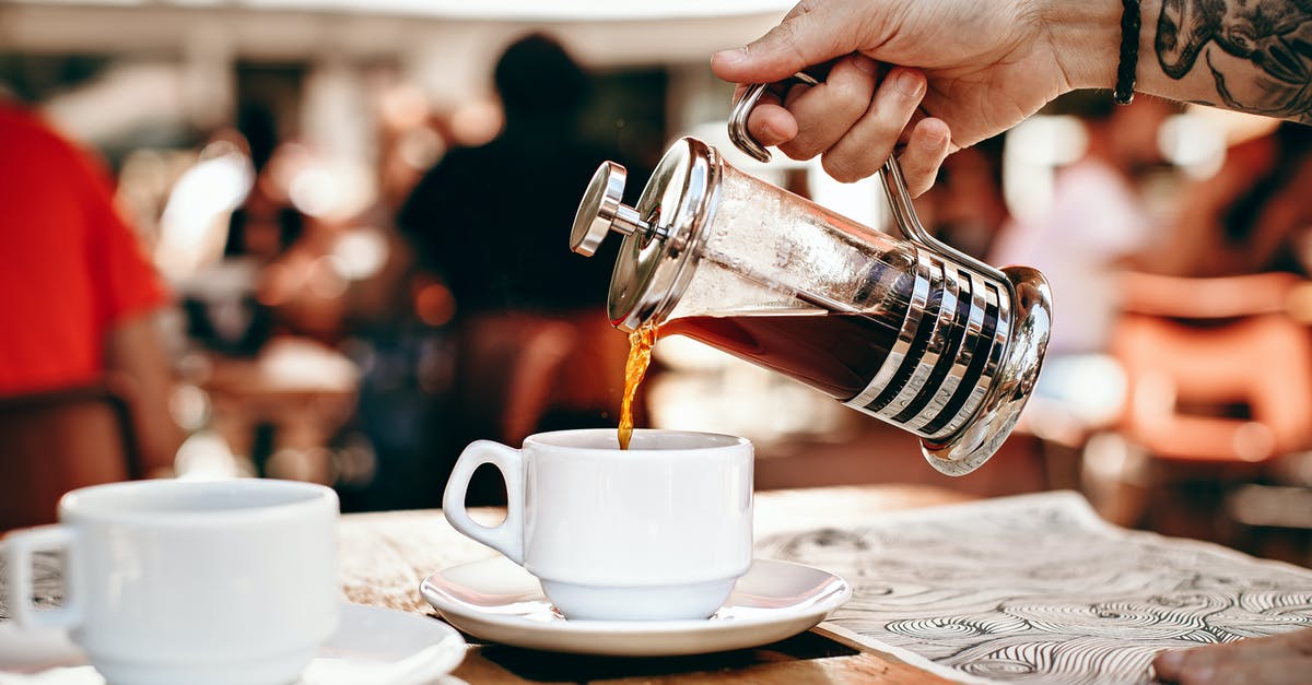 Do coffee and tea need to be agitated while brewing? - Person Pouring Coffee on White Ceramic Cup