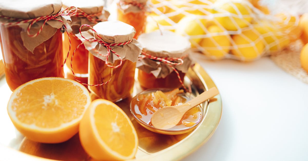 Do I need to boil filled jam/chutney jars? [duplicate] - A Sliced Oranges Near the Glass Jars