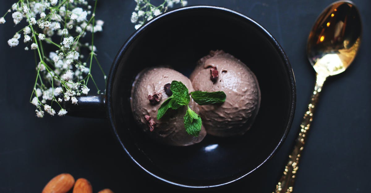 Do I need to rip the leaves off mint? - Ice Cream on Bowl Beside Spoon