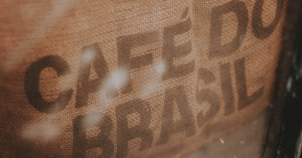 Do I need to soak fresh beans? - High angle closeup of burlap bag with coffee beans and inscription Cafe Do Brasil