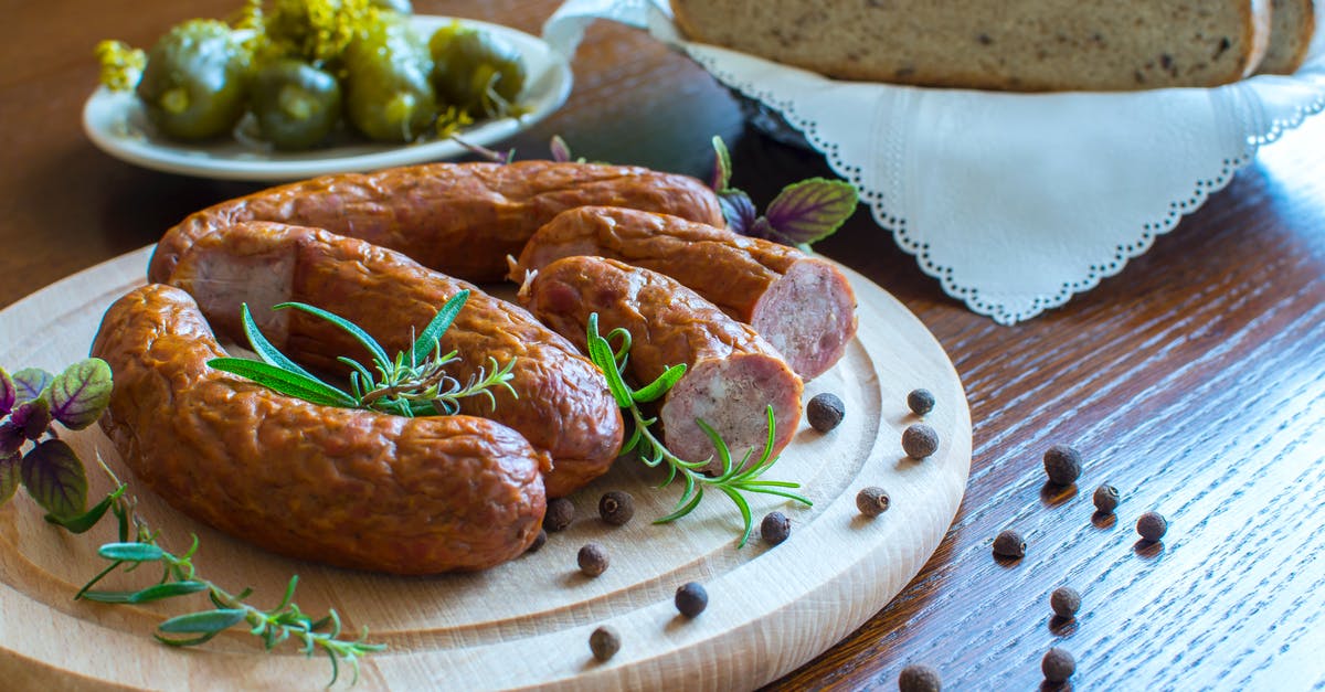 Do pickled sausages need to be refrigerated? - Cooked Sausages on White Plate