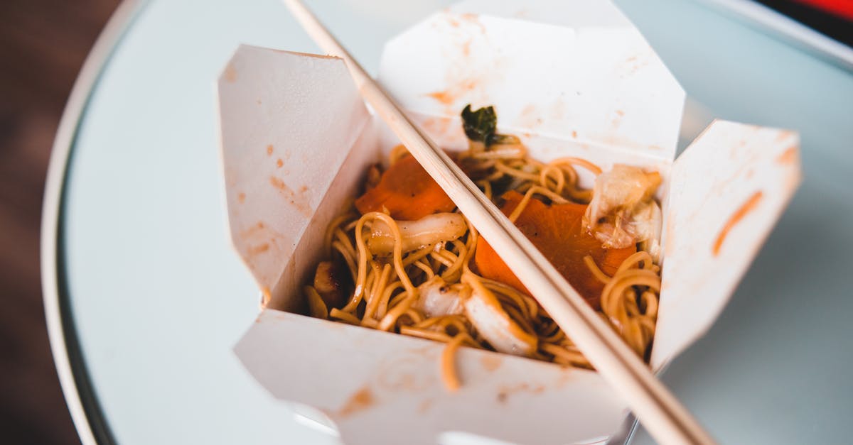 Do relish recipes typically include vinegar? - Appetizing noodles with sauce in box