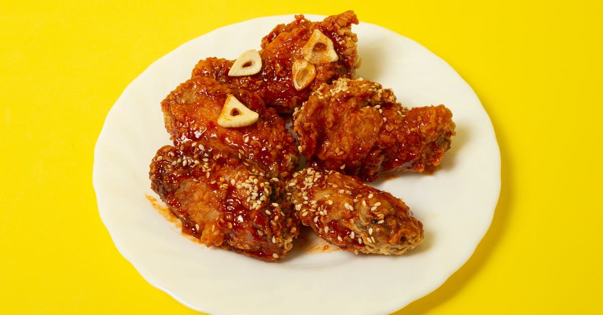 Do they count calories in fried chicken accurately? - Appetizing chicken meat on plate