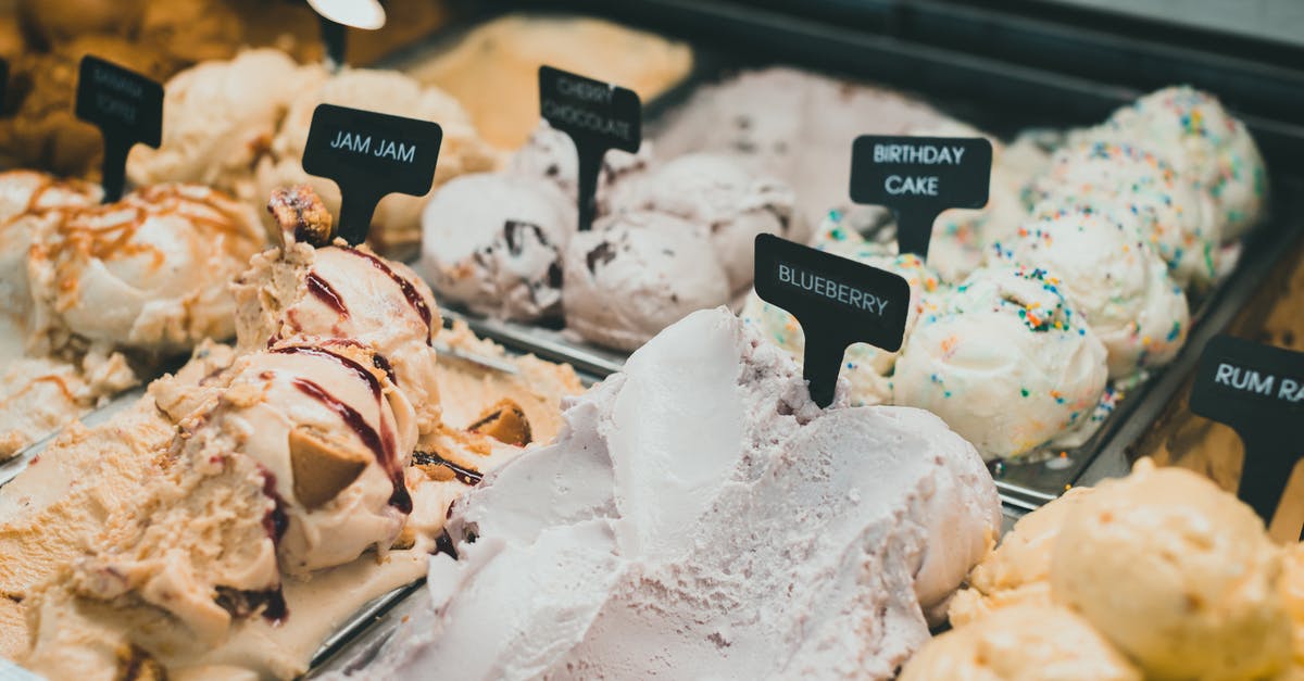 Do tomato-based sauces change/enhance flavour when left in the fridge? - Containers of Ice Cream on Display