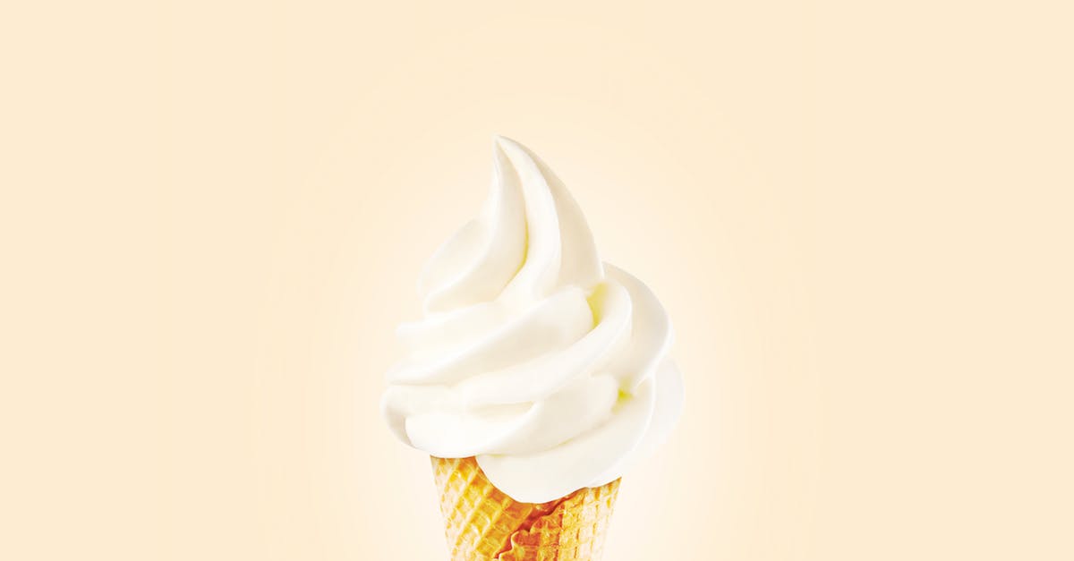 Does 'Non-cold/warm ice-cream' exist? - Cream Ice Cream in Cone