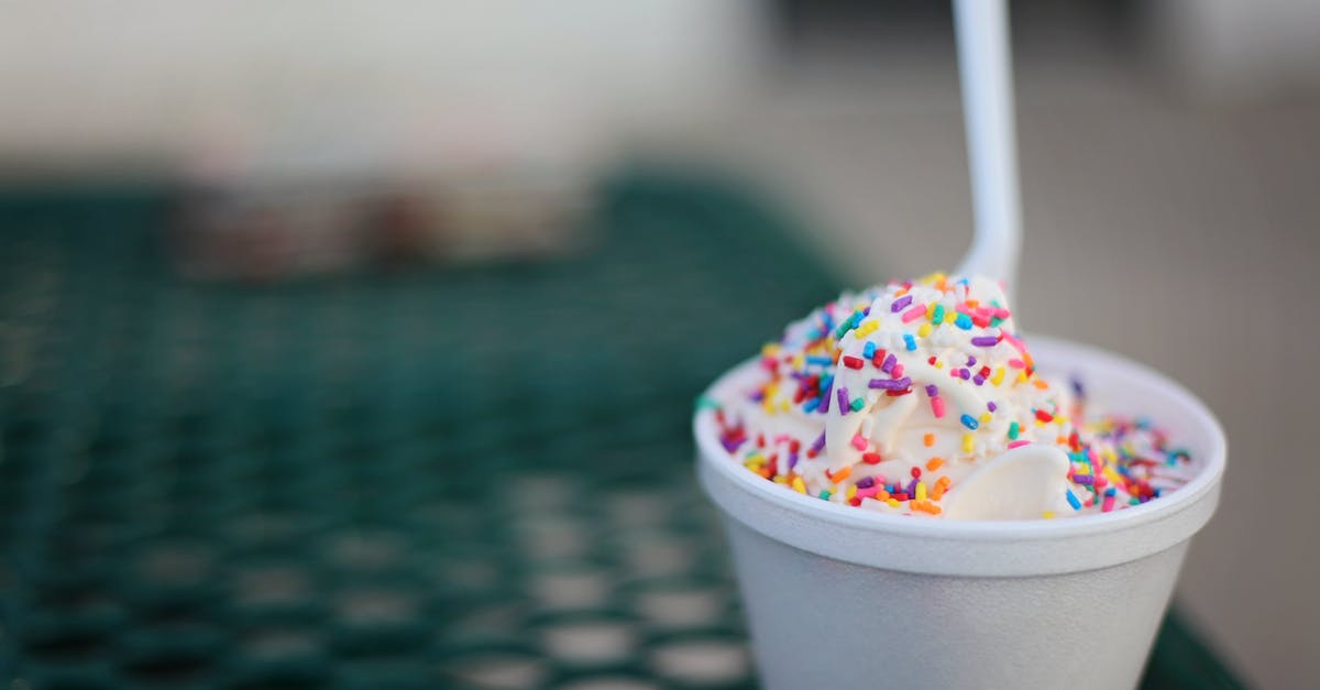 Does 'Non-cold/warm ice-cream' exist? - Cup of Ice Cream With Sprinkles