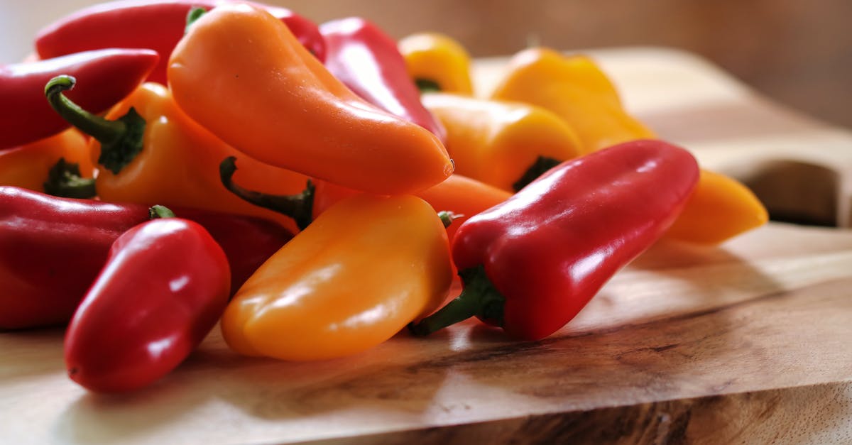 Does chopping vegetables remove vitamins? - Yellow and Red Peppers on Table