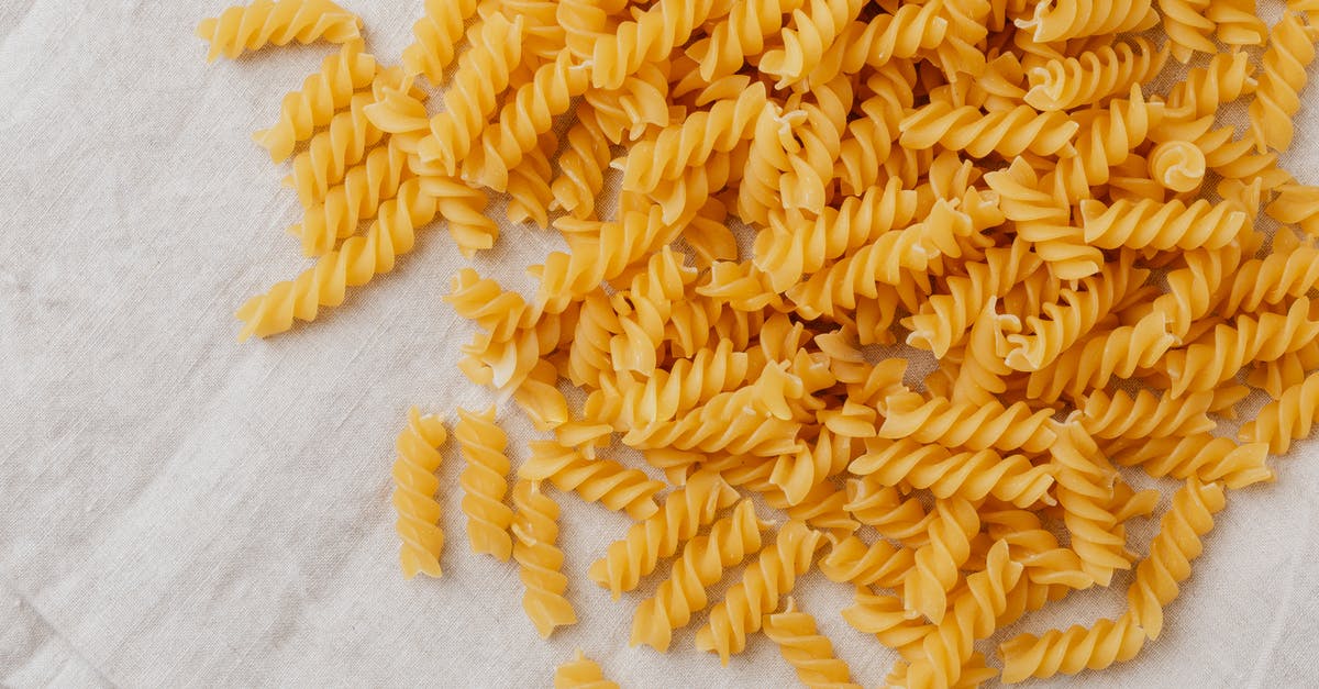 Does dry pasta need washing? - Close-Up Photo Of Fusilli