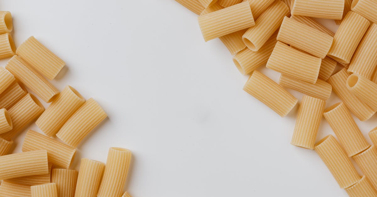 Does dry pasta need washing? - Close-Up Photo Of Rigatoni