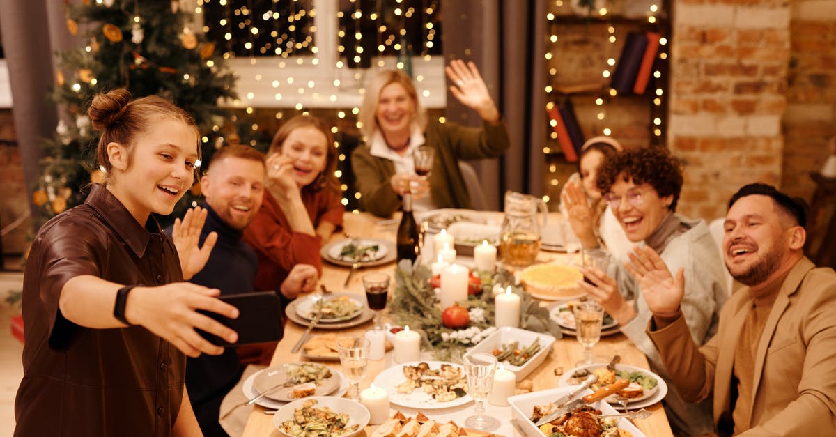 Does food get spoilt if it catches moisture? - Family Celebrating Christmas Dinner While Taking Selfie