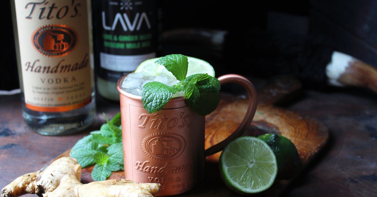 Does ginger infused honey or vodka ever go bad food-safety-wise? - A Mug With Mint and Fresh Ginger on a Wooden Board