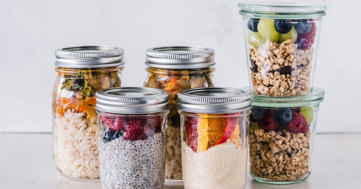 Does glutinous rice contain gluten? - Six Fruit Cereals in Clear Glass Mason Jars on White Surface