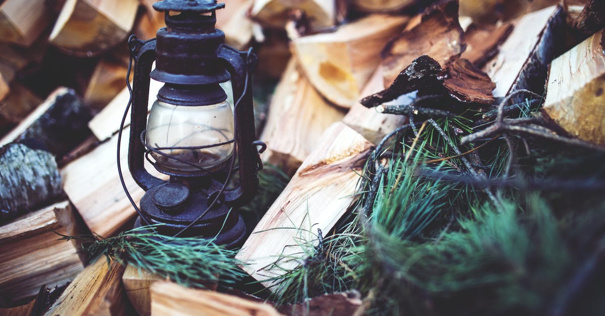 Does oil promote browning of foods? - Kerosene lamp on the wood