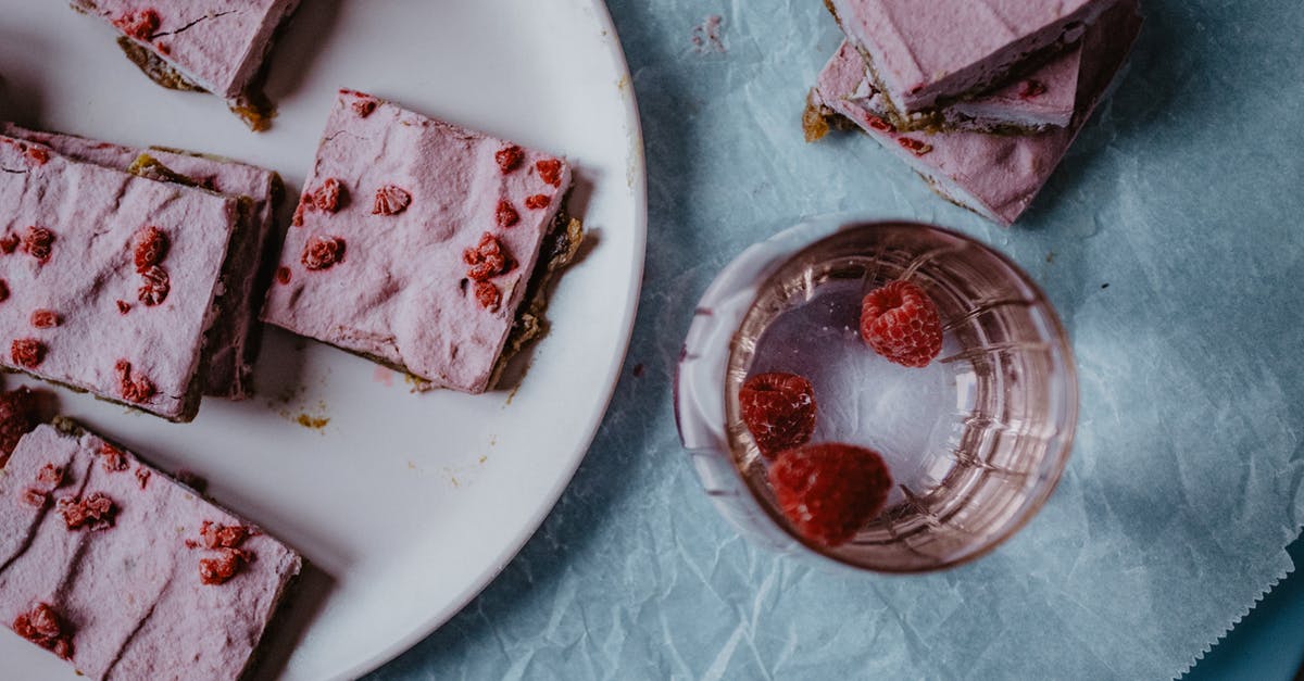 Does sputtering butter mean that water is present? - Sliced Cakes with Raspberries on Top