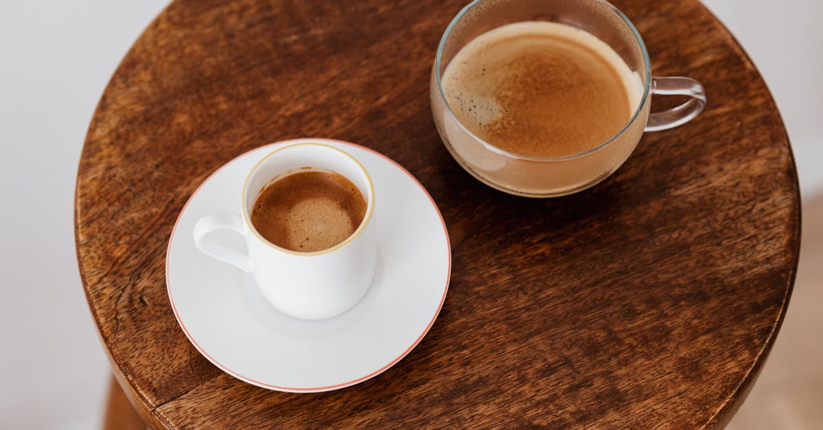 Does the foam from instant coffee always taste bitter? - Cups of coffee placed on wooden table