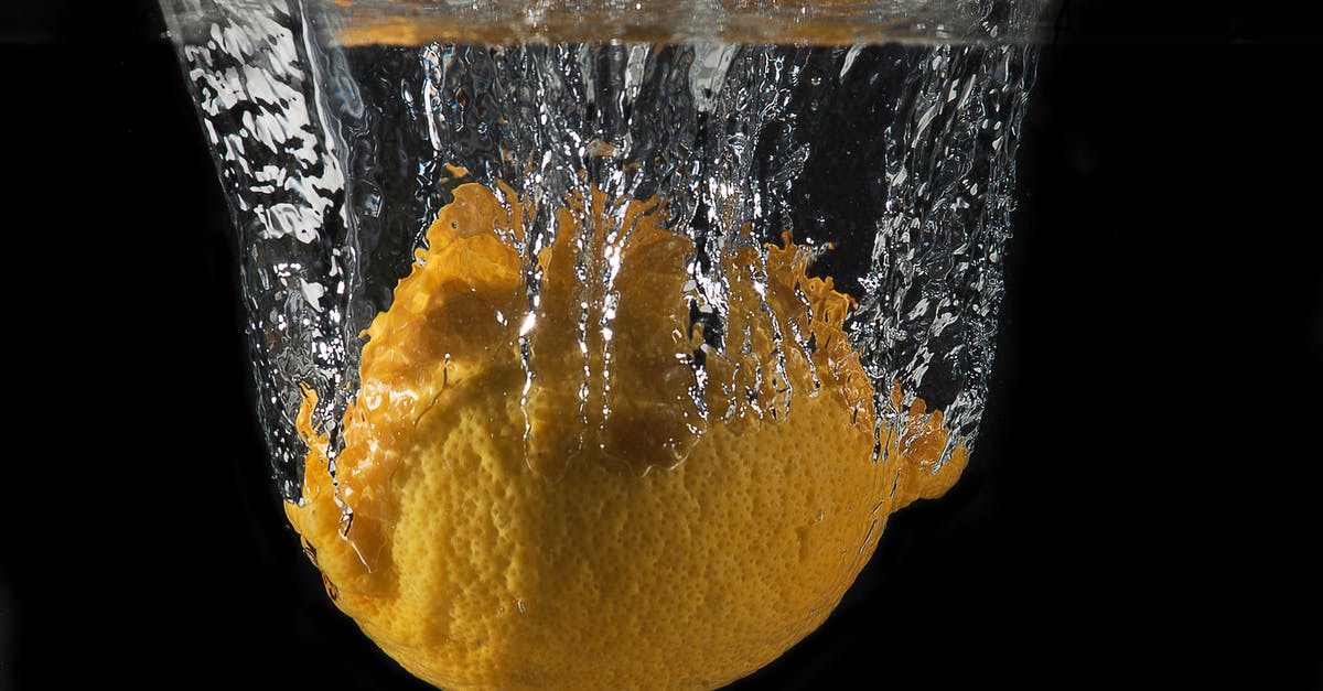 does washing vegetables and fruit with baking soda make sense? - Water Splash on Yellow Round Lemon