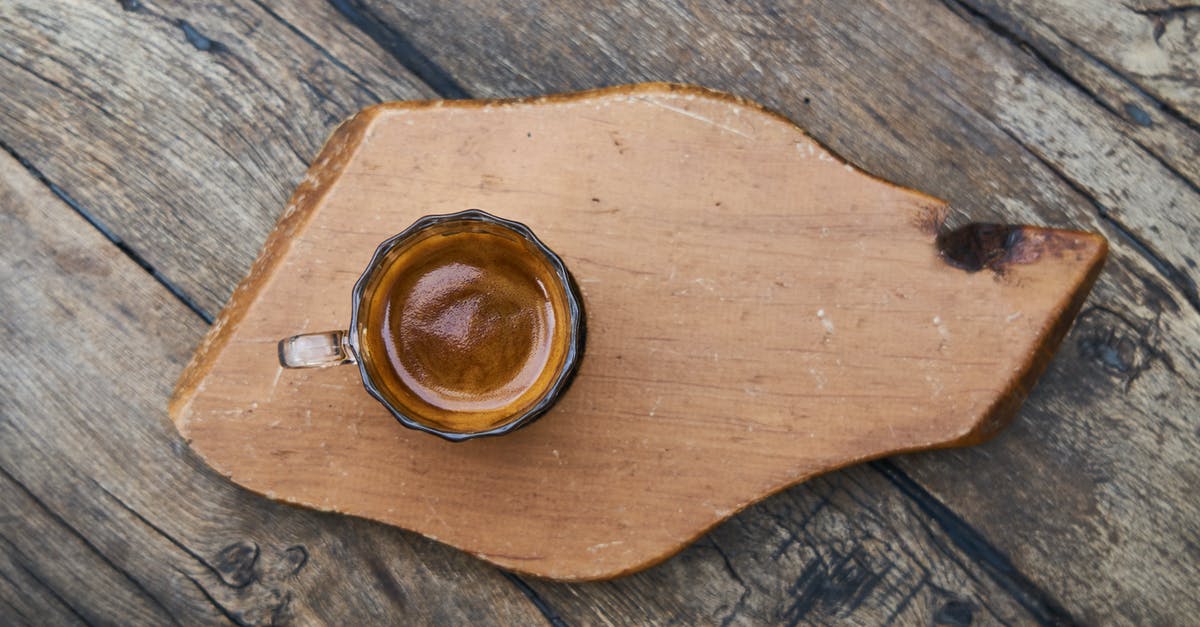 Domestic, fresh taste-alike for an Italian coffee - Round Brown Glass Mug