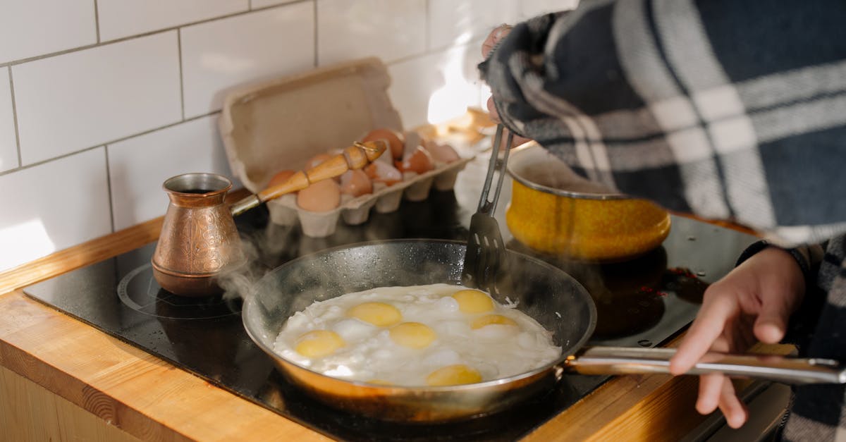 Double Omelette pan? - Person Cooking on Black Cooking Pan