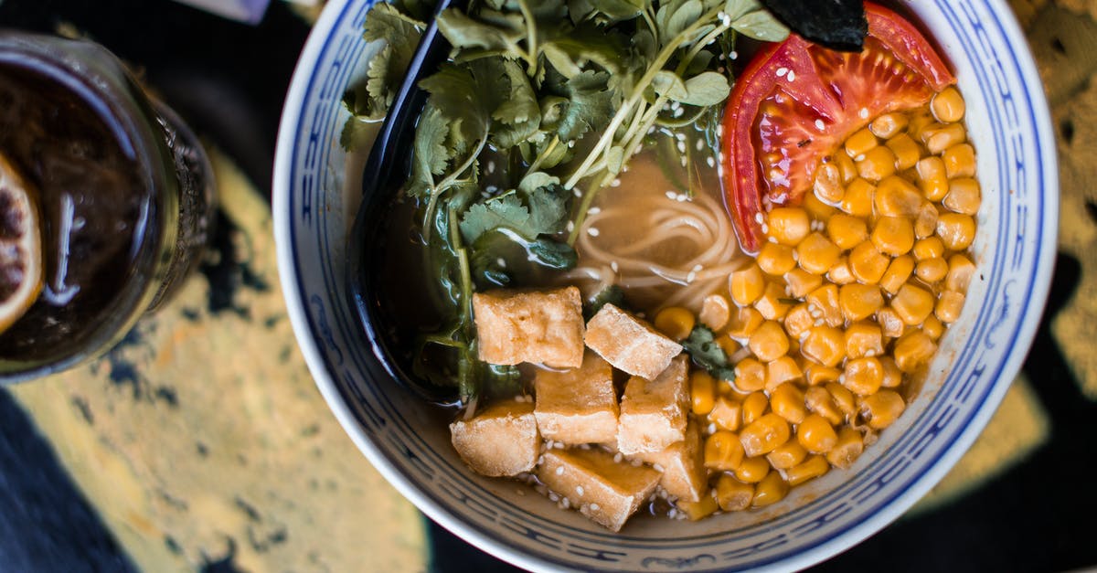 Doubling a batch of soup - Close up of an Asian Dish