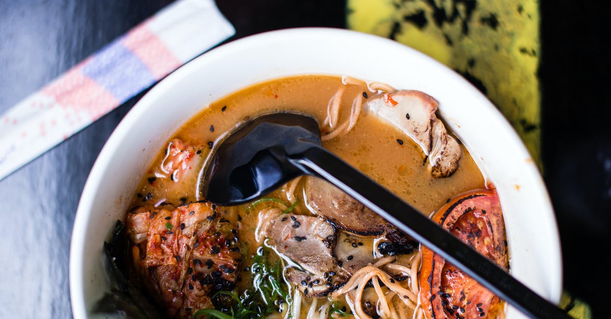 Doubling a batch of soup - White Ceramic Bowl With Noodles and Stainless Steel Spoon