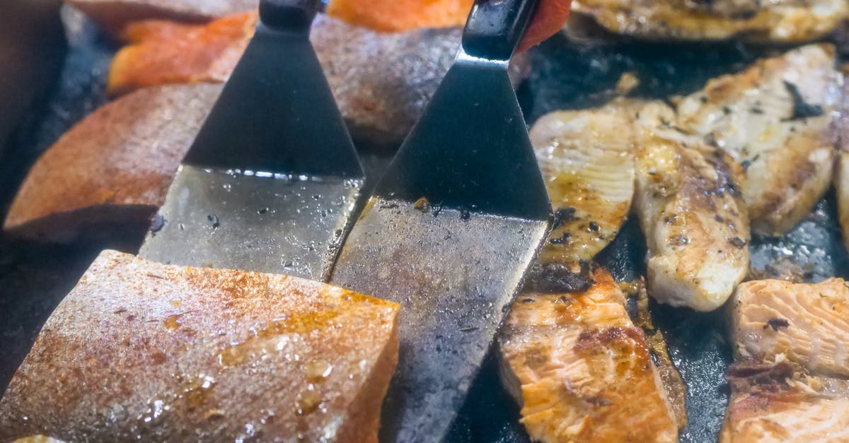 Dried and Salted Fish Fillets (e.g. cod) Sous Vide - A Selection of Grilled Fish Fillets on a Griddle